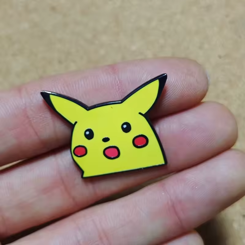 Surprised Pikachu Enamel Pin