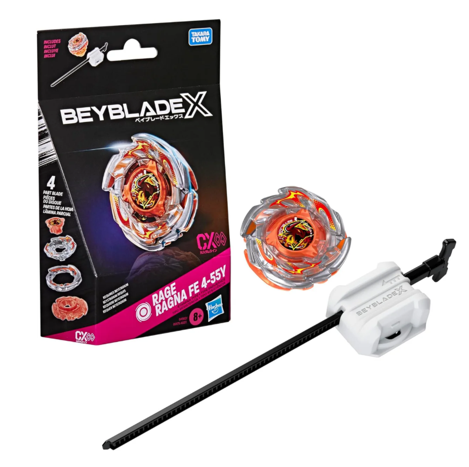 Beyblade X Rage Ragna FE 4-55Y CX Infinity with Launcher
