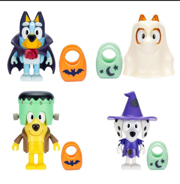Booey Halloween Mini Figures Bluey and Friends