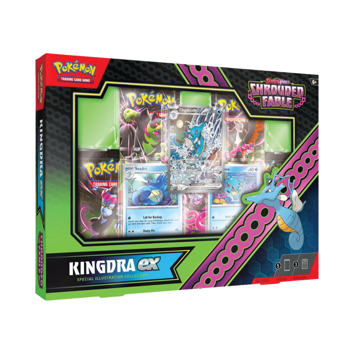 Pokemon Shrouded Fable Kingdra ex Special Illustration Collection Box
