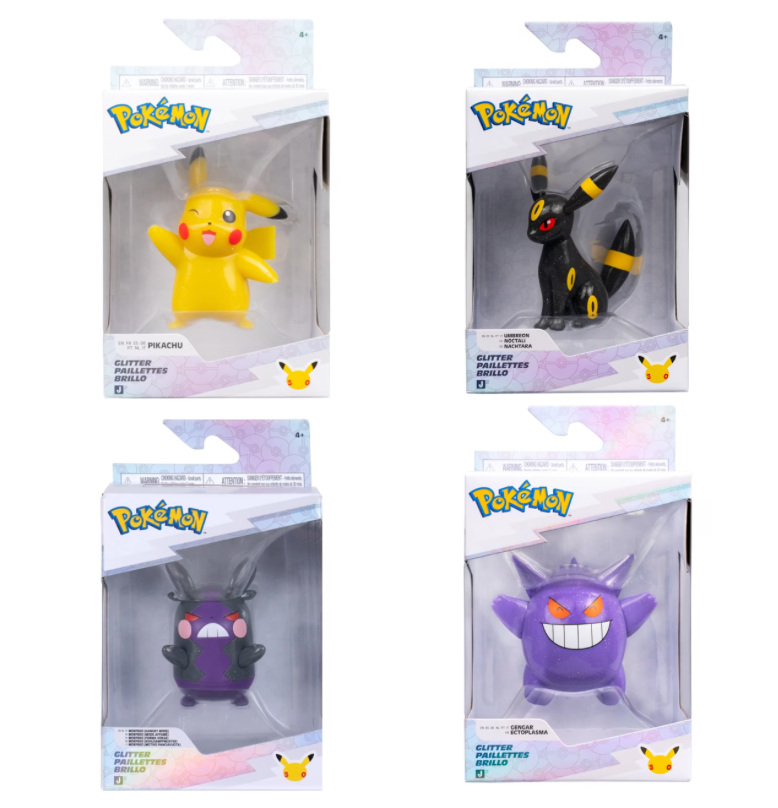 30th Anniversary Pokemon Vinyl Glitter Figure Assortment