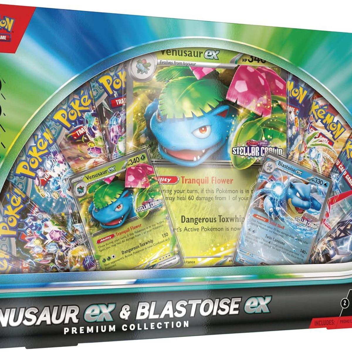Pokémon TCG: Venusaur Ex & Blastoise EX Premium Collection