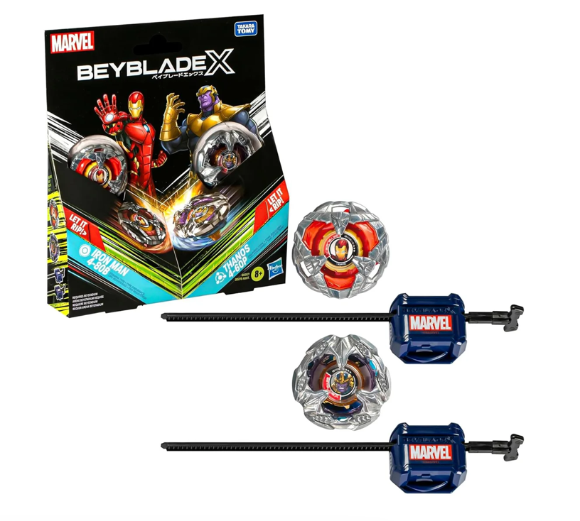 Beyblade X Marvel Iron Man 4-80B Vs. Thanos 4-60P
