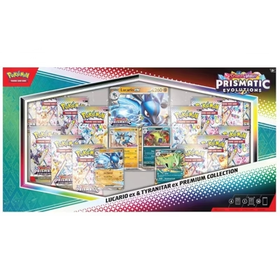 Prismatic Evolution Lucario & Tyranitar ex Premium Collection Box