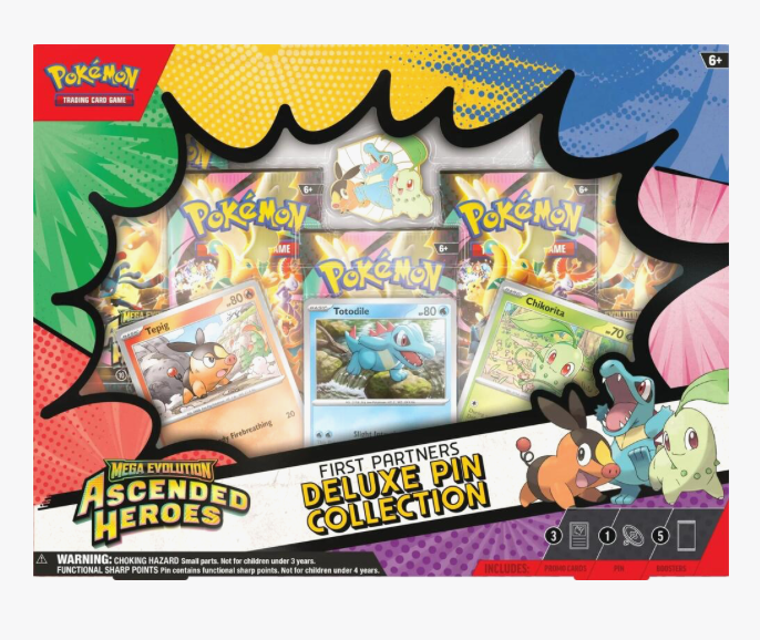 Pokemon Ascended Heroes First Partners Deluxe Pin Collection