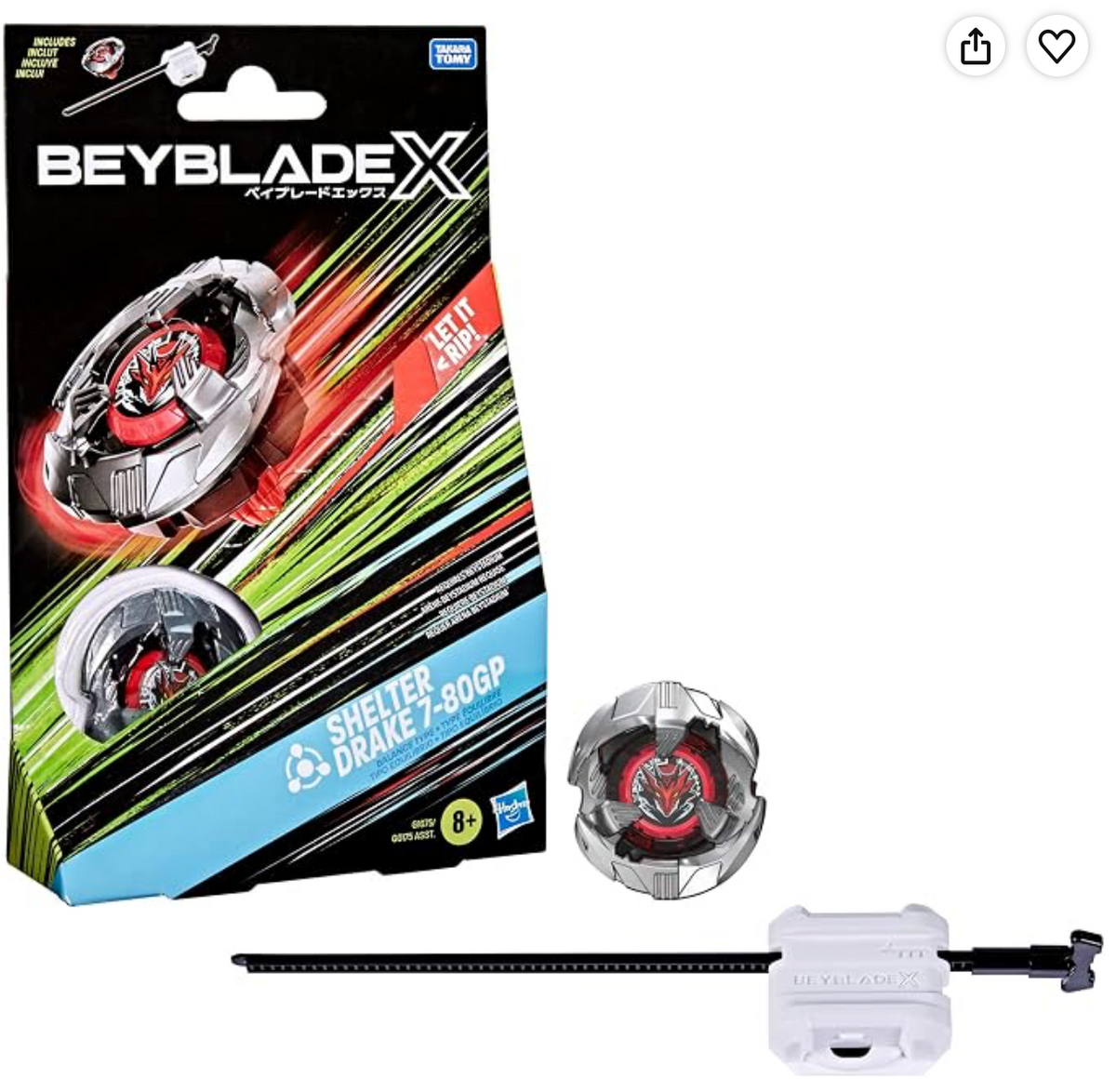 Beyblade X Shelter Drake 77-80GP BX Starter Pack Set