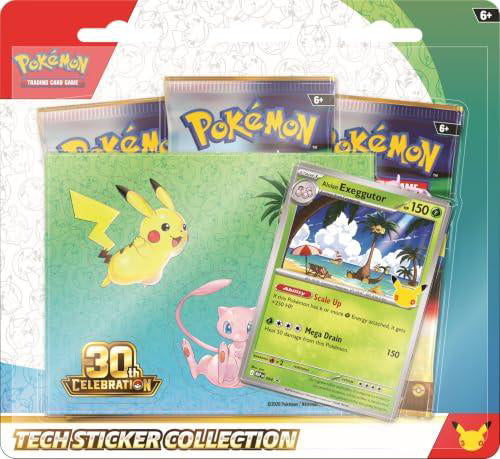 Received Pokémon 30th Celebration Tech Sticker Collection