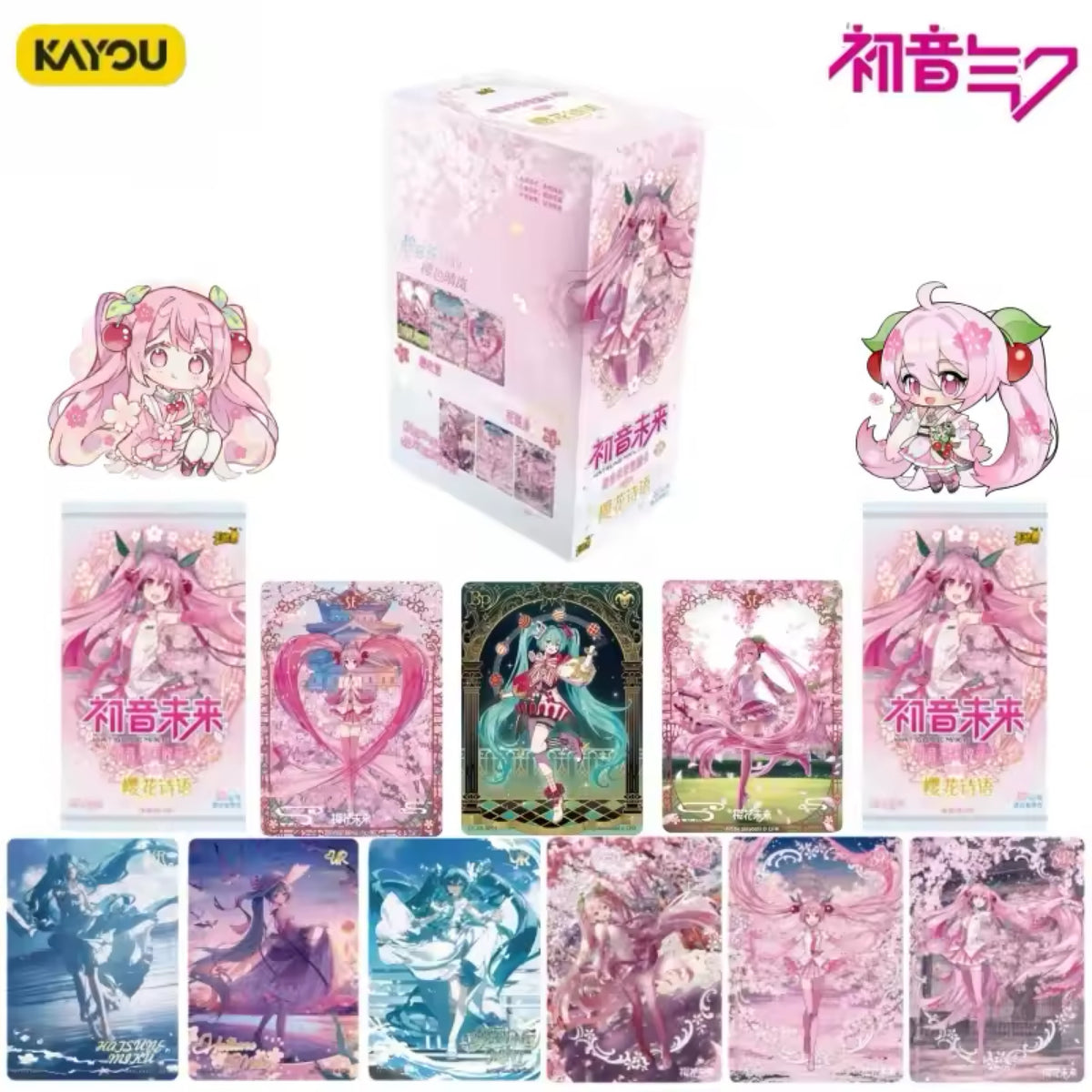 Hatsune Miku Kayou Trading Card Booster Sakura Poem