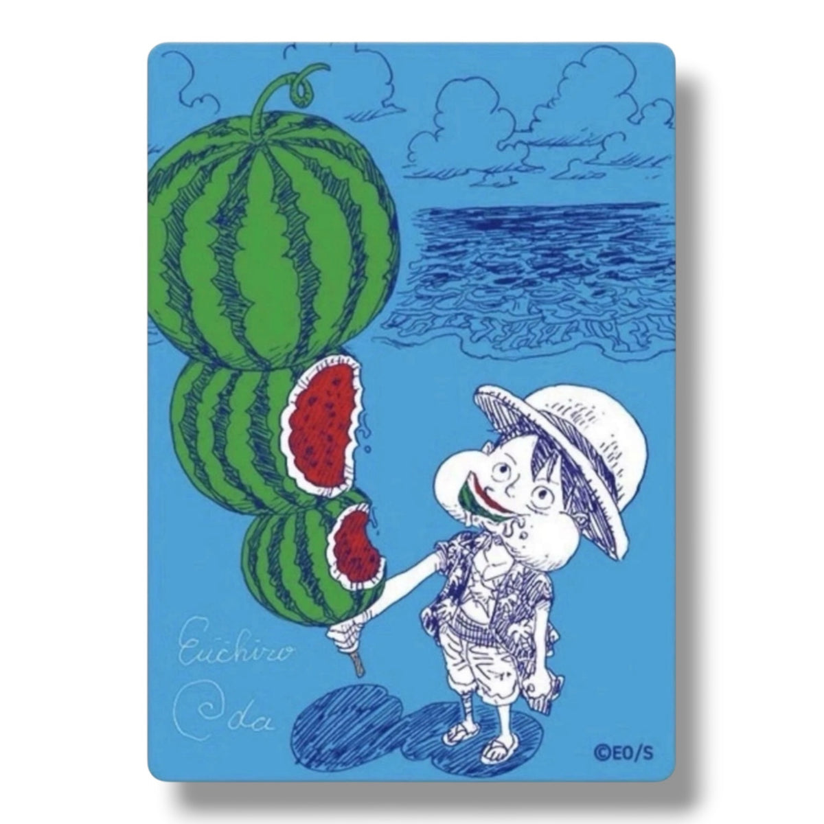 ONE PIECE Metakira Card Luffy Watermelon NatsuComi Promo