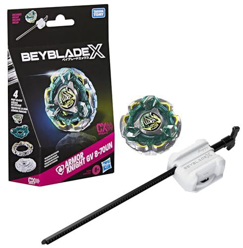 BeyBlade X Armor KNIGHT GV 8-70UN CX Infinity Defense Type Top and Launcher