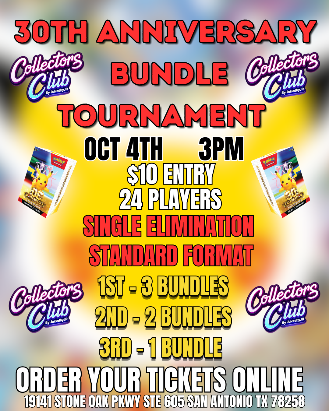Pokemon 30th Anniversary Bundle Tournament (Oct. 4th)
