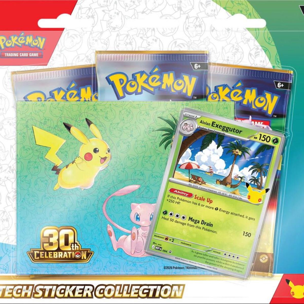 (Limit 1) Pokémon 30th Anniversary Tech Sticker
