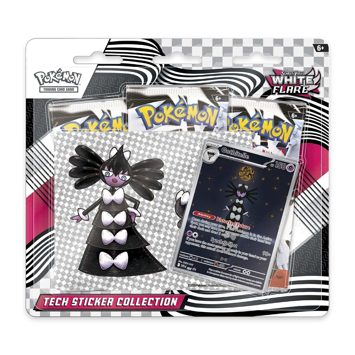 White Flare Tech Sticker Collection (Gothitelle)
